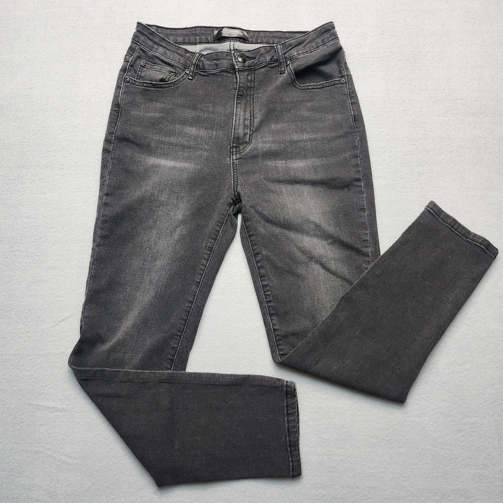 Monkey Ride Jeans Womens 11/30 Black Faded Skinny Jeans Original Vintage LA